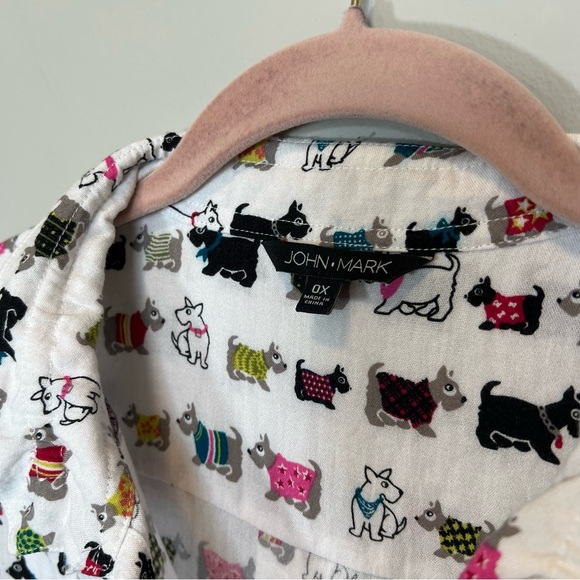 John Mark Novelty Scottie Dog Tank Top White 0X - Picture 3 of 10